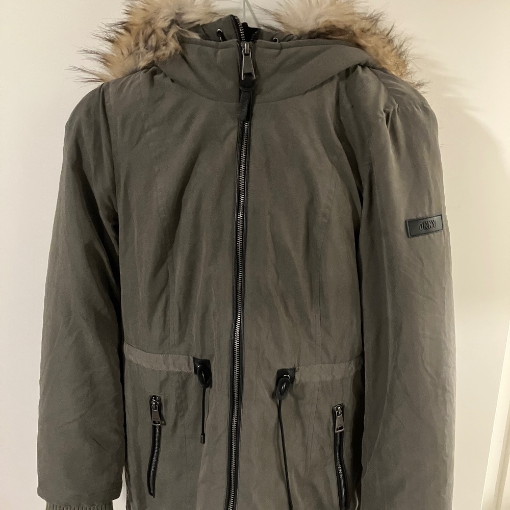 DKNY military parka